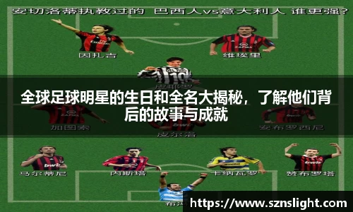 全球足球明星的生日和全名大揭秘，了解他们背后的故事与成就